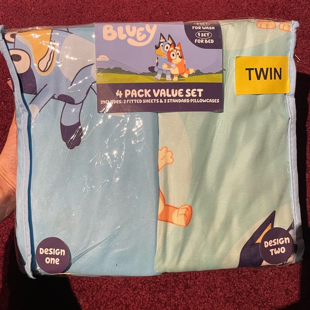 NWT Bluey Value Pack Twin Sheet Sets